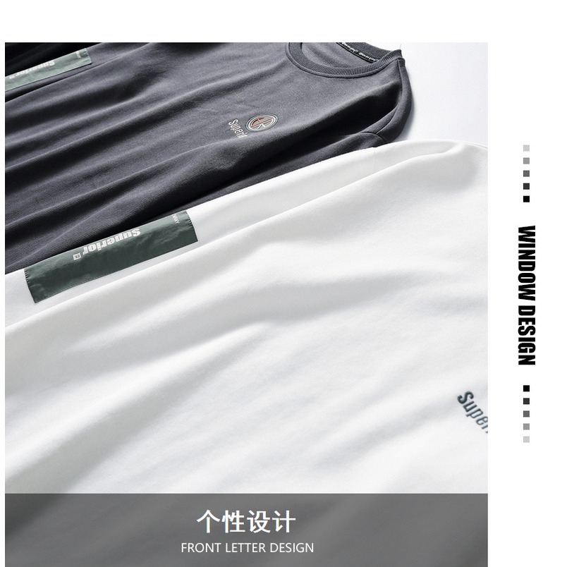 青年衛衣男士潮牌ins春秋季2021新款潮流寬松套頭無帽男生上衣服-細節圖8