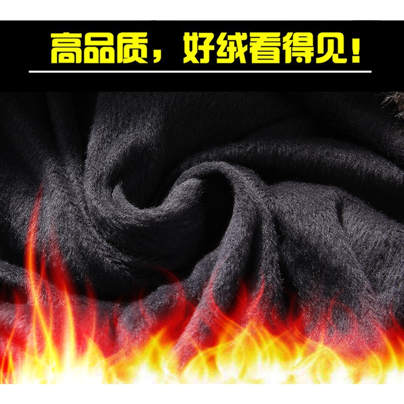金貂絨加絨加厚高領毛衣男士秋冬季上衣服潮流韓版保暖打底衫外套-細節圖10