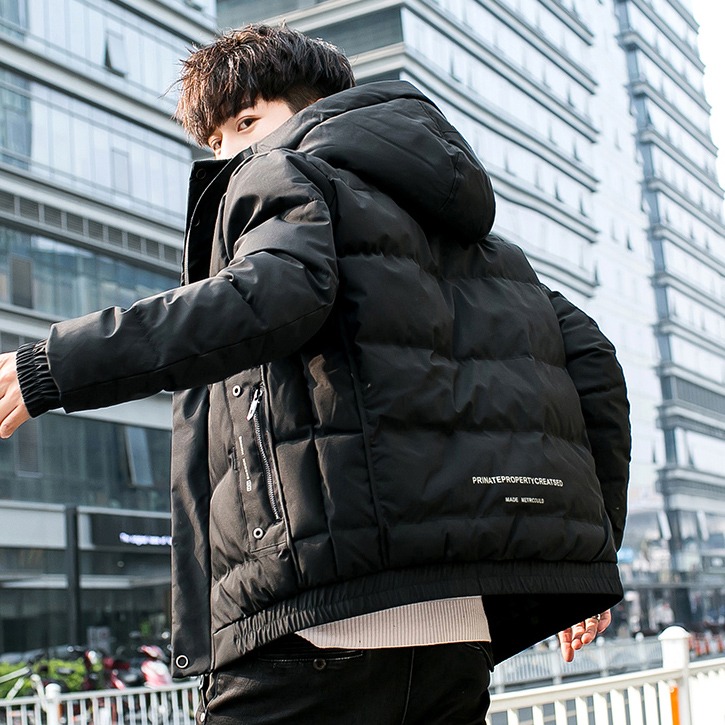 棉衣男2021年新款羽絨棉服韓版潮流社會精神小夥冬季短款棉襖外套-細節圖2