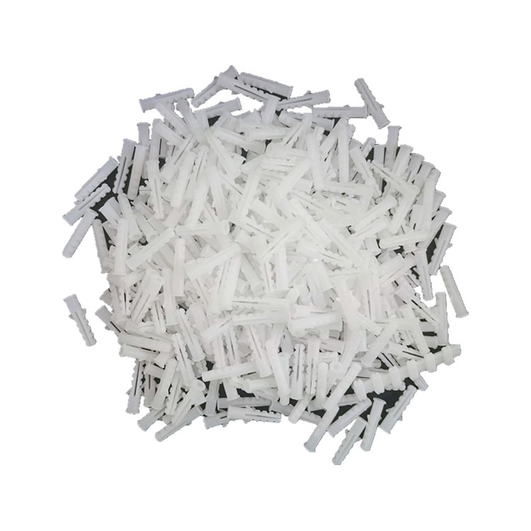 塑料膨脹管白色帶刺6mm8mm塑料膨脹螺絲膠塞脹塞漲塞膠粒自攻螺絲-細節圖5