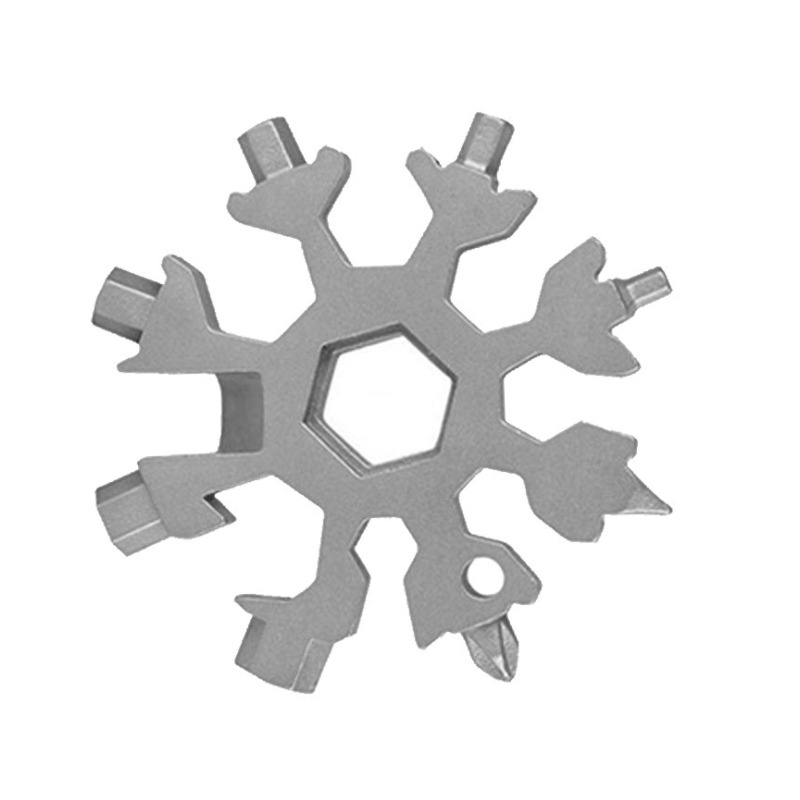 多功能雪花扳手edc套筒扳手六角八角全鋼小板手便攜式萬能工具卡-細節圖5