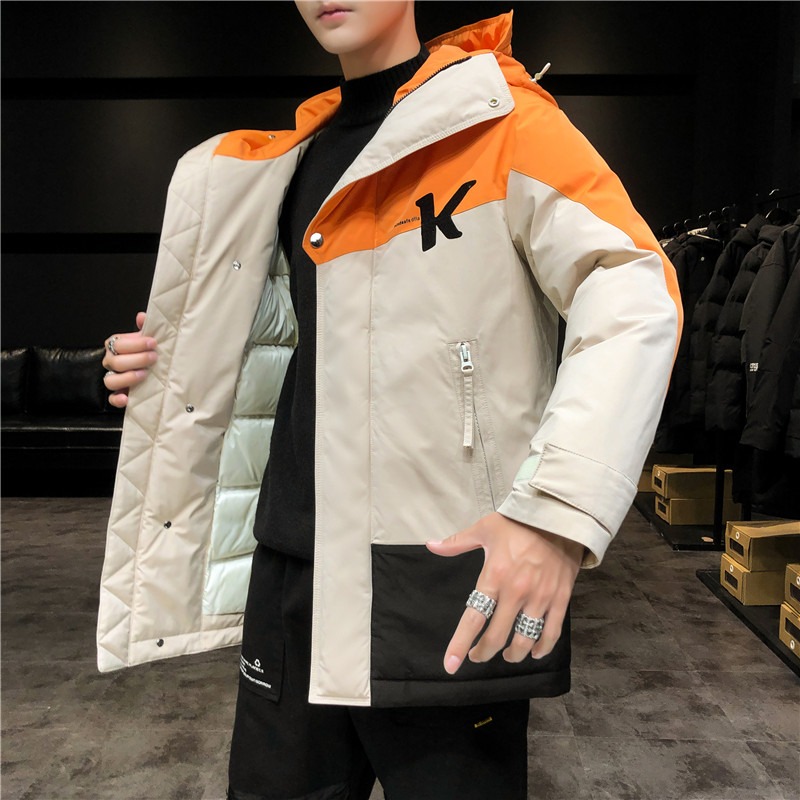 2021春秋季棉衣男士外套ins工裝加厚學生潮流休閑棉襖羽絨棉服-細節圖3