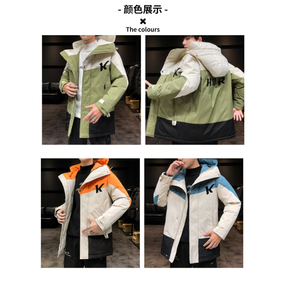 2021春秋季棉衣男士外套ins工裝加厚學生潮流休閑棉襖羽絨棉服-細節圖8