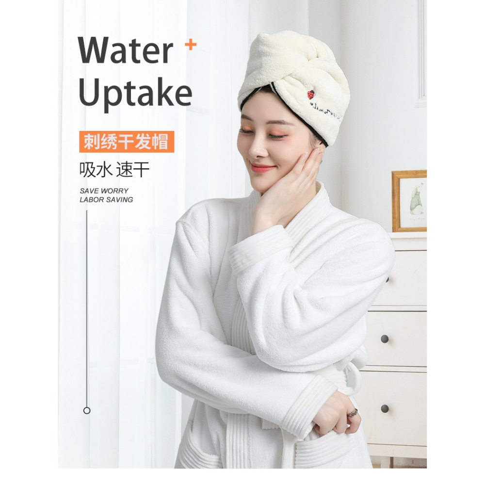 幹發帽女強吸水速幹頭巾可愛浴帽加厚包長發洗澡兒童擦頭發神器-細節圖6