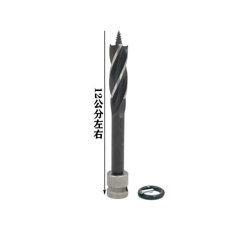 電動扳手加長鉆頭木工開孔器電扳手打孔風炮轉換頭木頭打眼擴孔鉆-細節圖9