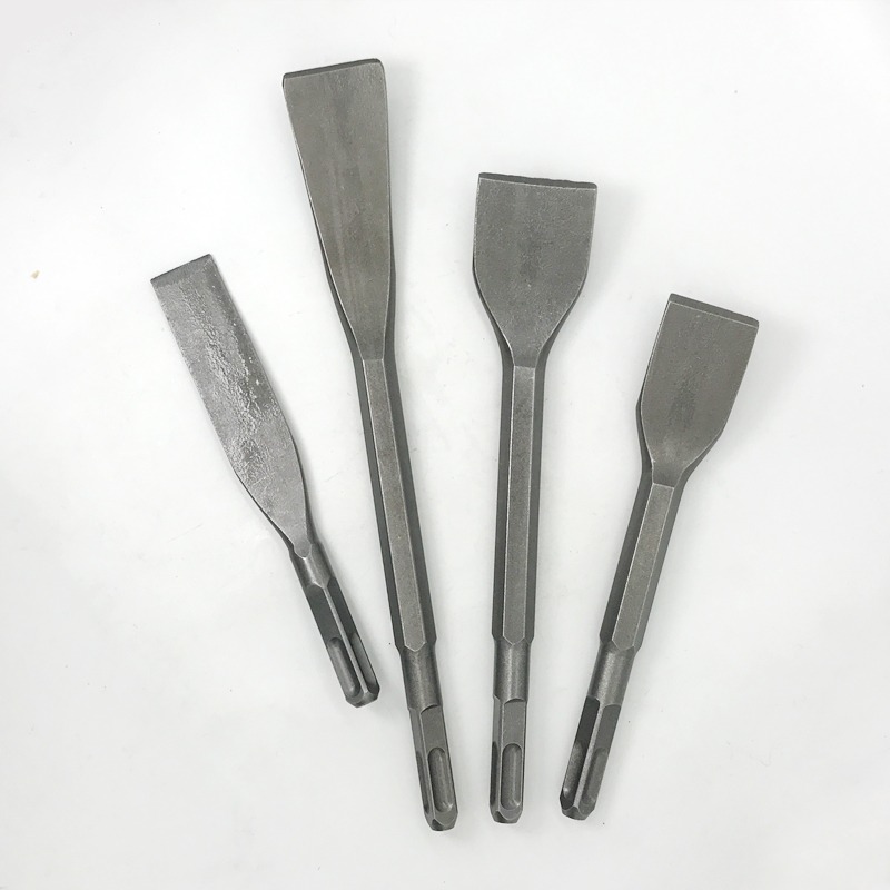 電鎬頭鑿子 彎鑿電錘沖擊鉆頭電鉆工具方柄 尖扁鎬釬破墻碎鏟槽王-細節圖2