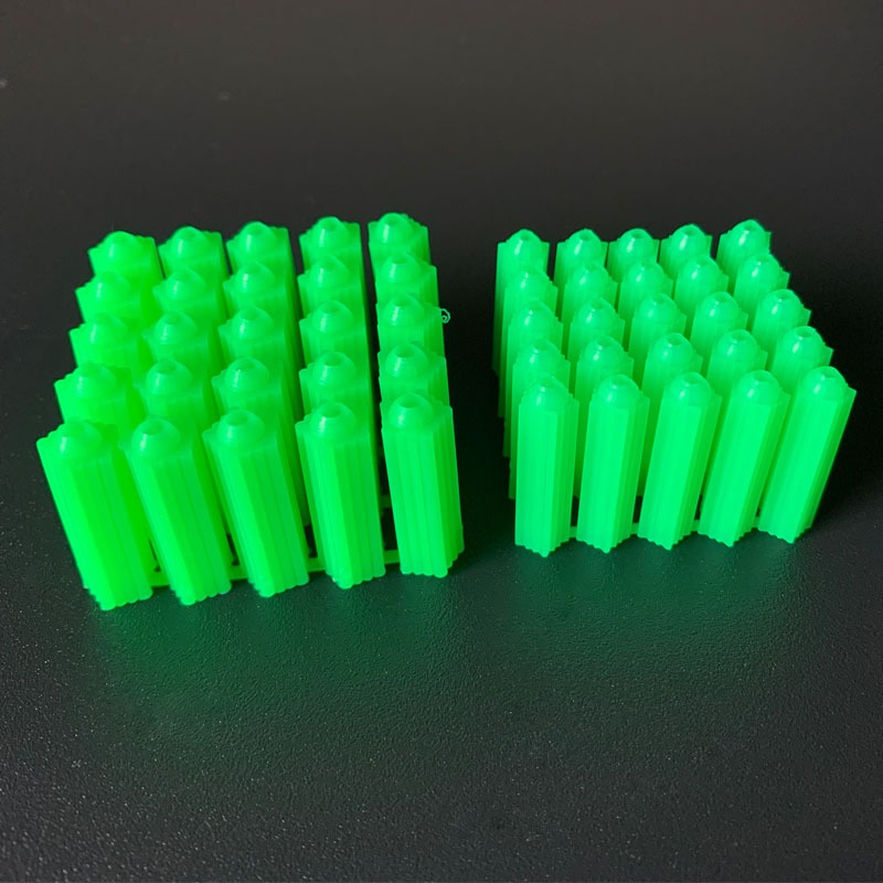 綠色塑料膨脹管6mm6釐8mm8釐漲塞脹塞M6M8墻塞膠塞彭脹管膠栓膠粒-細節圖2