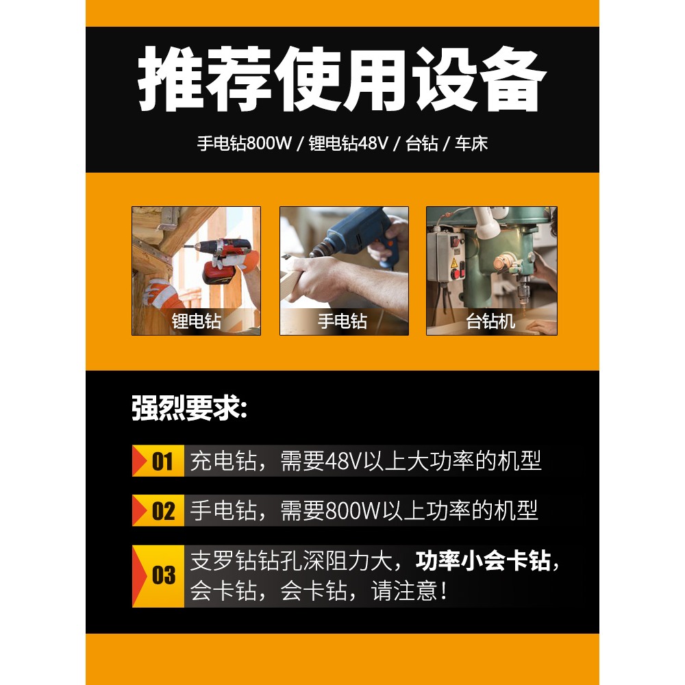 支羅鉆轉頭四槽四刃鉆頭開孔器加長木板圓形抽屜18mm擴孔木工門鎖-細節圖4