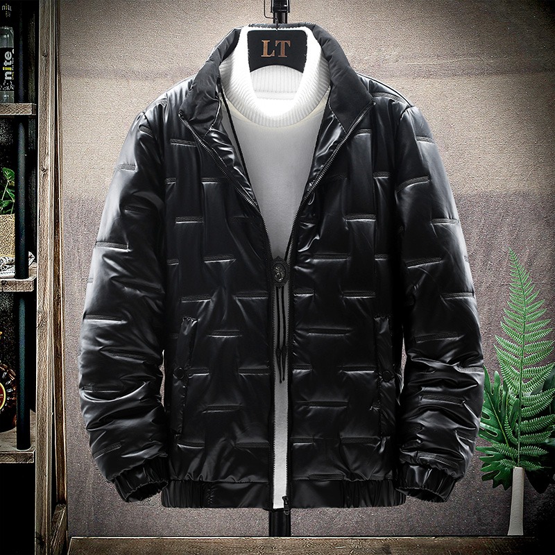 棉衣男士外套2021秋冬季韓版潮流衣服加厚保暖冬裝棉襖羽絨棉服男-細節圖3