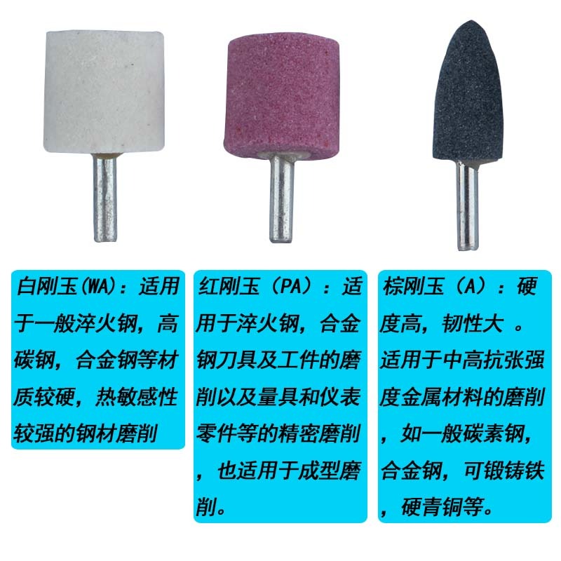 砂輪磨頭圓形小型圓柱手電鉆手槍轉打磨頭電磨頭電磨拋光頭沙輪石-細節圖8