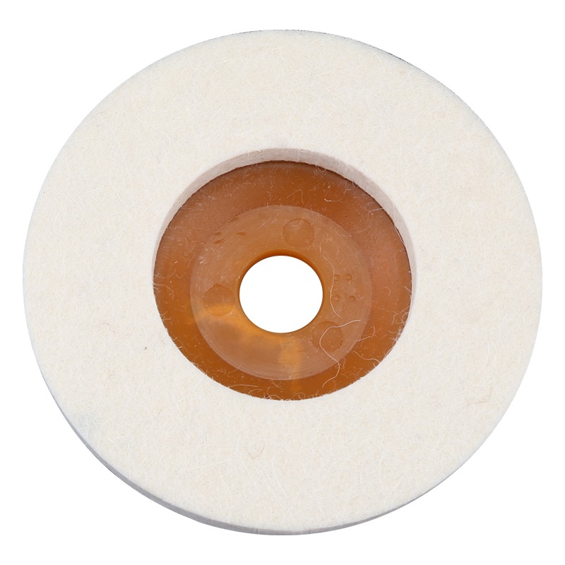 羊毛輪石材拋光片鏡面拋光輪角磨機打磨金屬不銹鋼羊毛拋光布輪-細節圖5