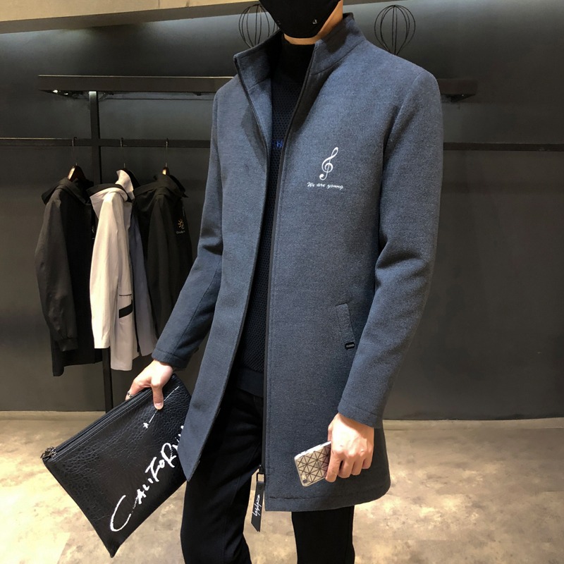 風衣男春秋季韓版潮流中長款男士外套大學生休閑薄款潮牌工裝夾克-細節圖4