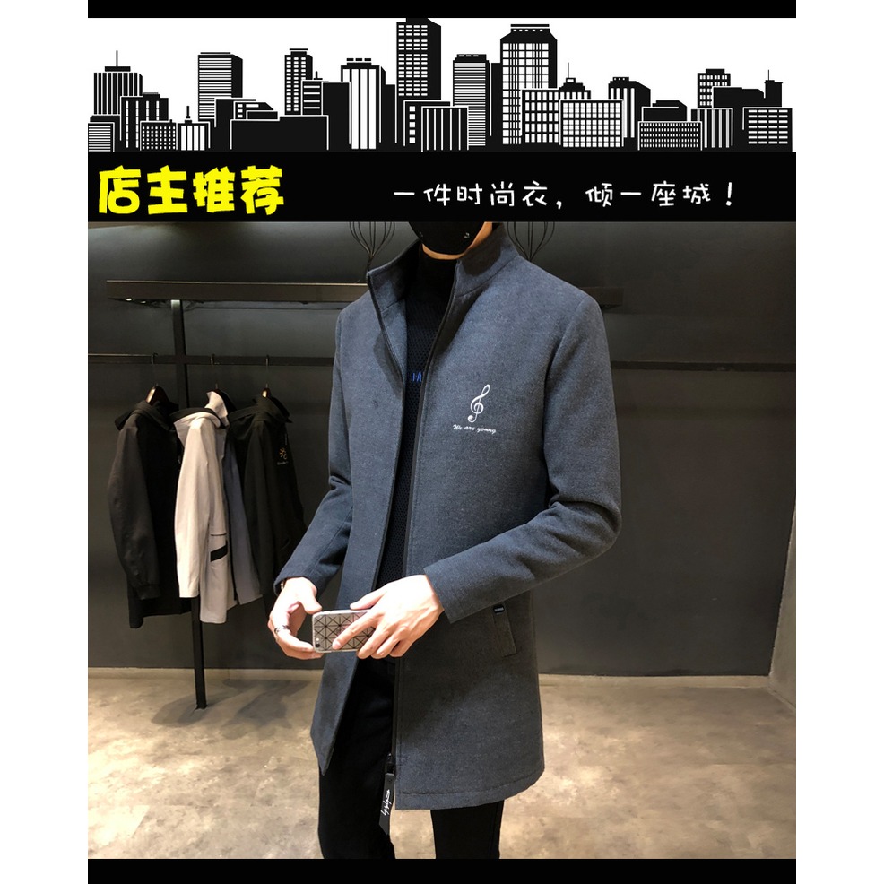 風衣男春秋季韓版潮流中長款男士外套大學生休閑薄款潮牌工裝夾克-細節圖7