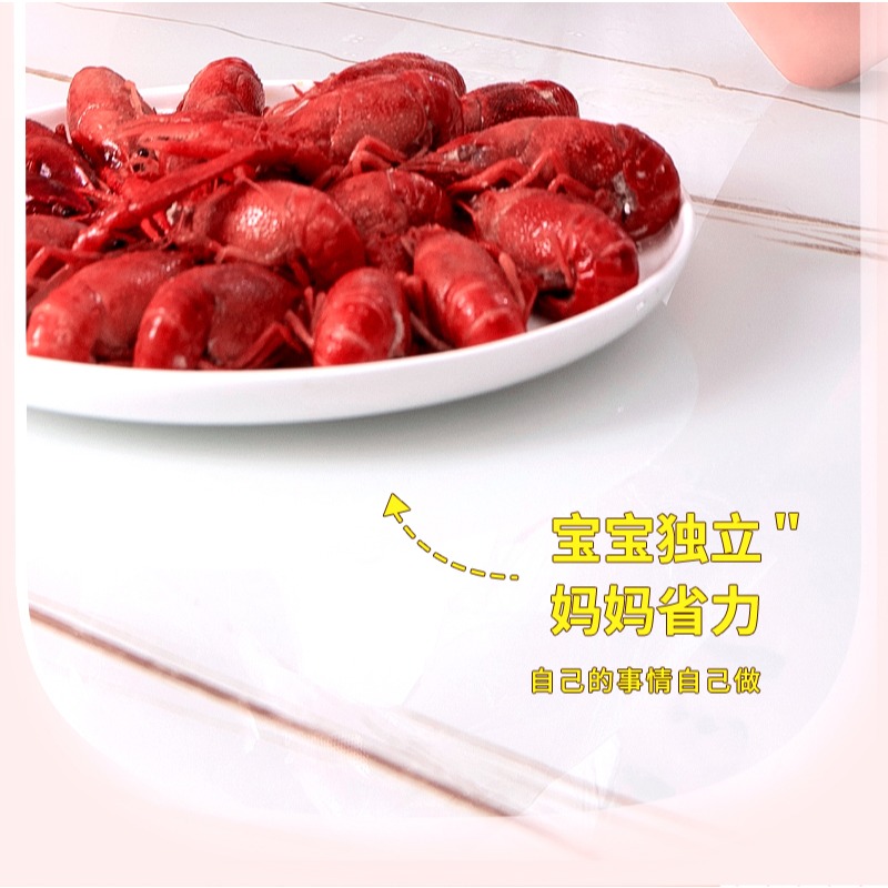 兒童一次性手套食品級專用小孩寶寶pe小號塑料抽取式家用薄膜手套-細節圖8