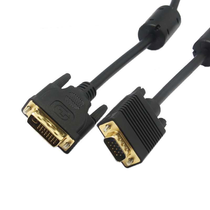 DVI轉vga連接線DVI24+5轉vga電腦連顯示器投影儀連接線0.3米-細節圖3