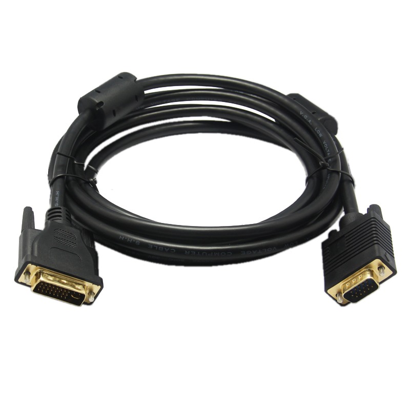 DVI轉vga連接線DVI24+5轉vga電腦連顯示器投影儀連接線0.3米-細節圖4