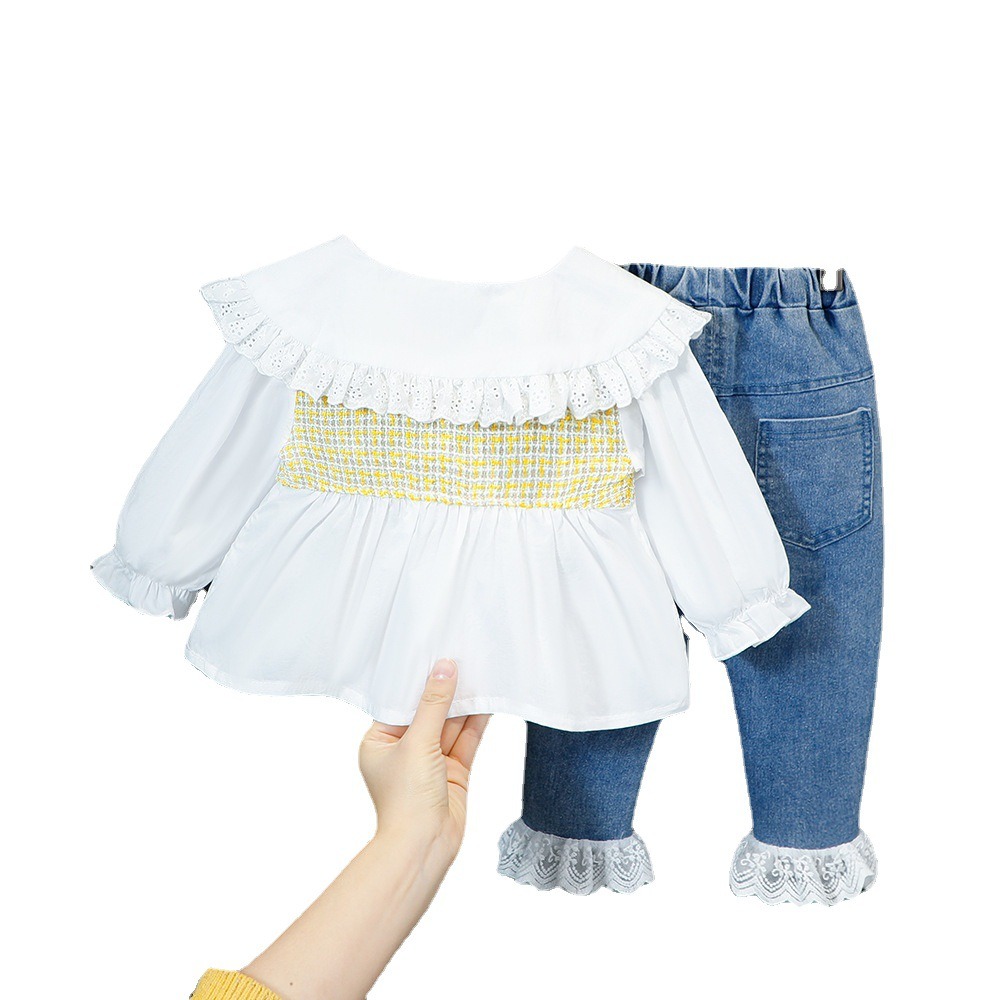 女童春裝時尚春秋洋氣2嬰兒衣服春款3兒童時髦一歲女寶寶春季套裝-細節圖5