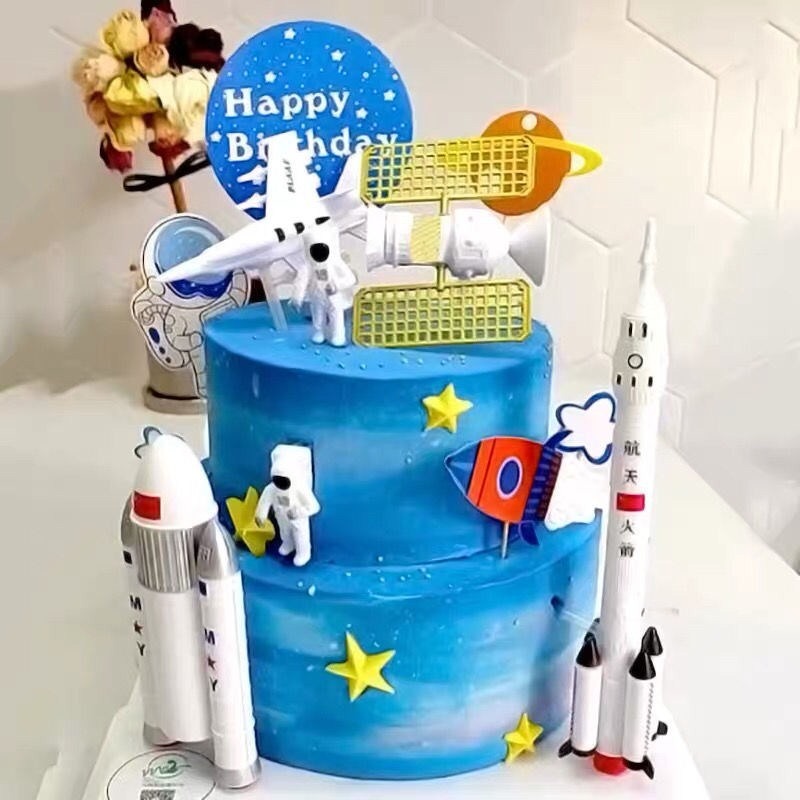 充氣火箭玩具大型宇航員太空人模型仿真長徵航天飛機飛碟飛船氣模-細節圖2