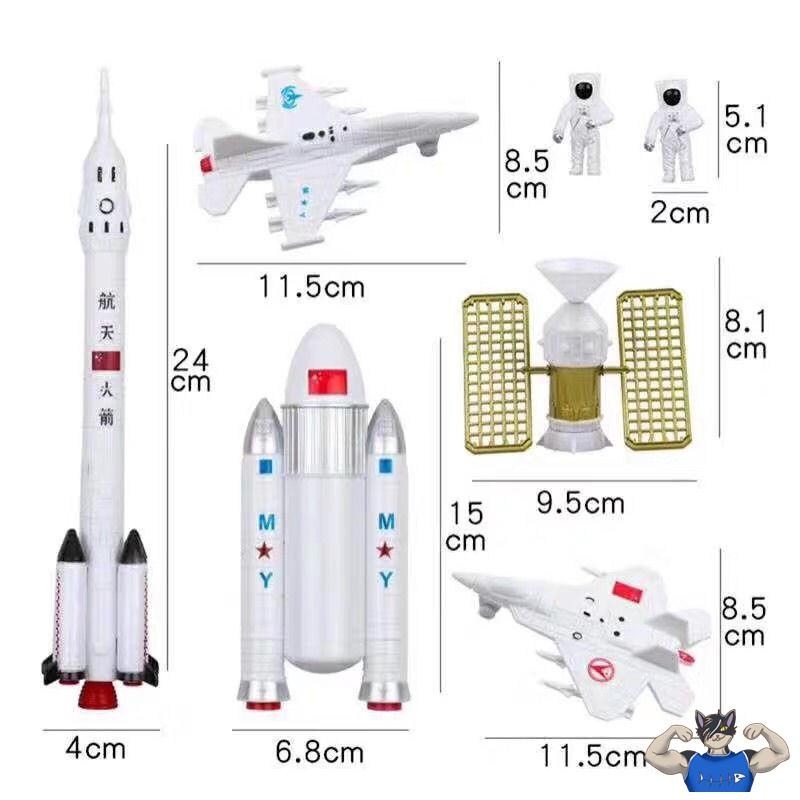 充氣火箭玩具大型宇航員太空人模型仿真長徵航天飛機飛碟飛船氣模-細節圖10