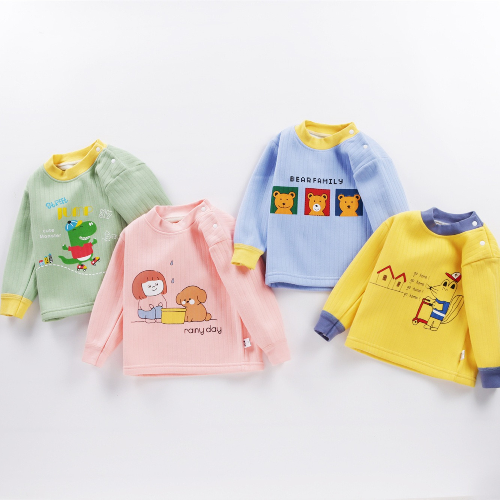 女童保暖內衣套裝3歲兒童秋裝加絨嬰兒寶寶睡衣秋冬2小童秋衣秋褲-細節圖3