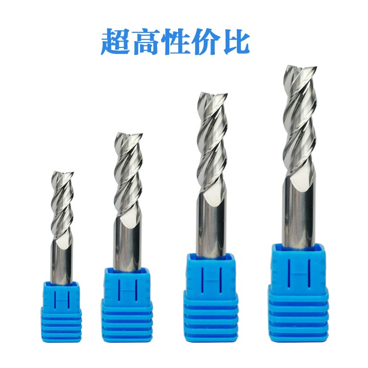 55度高光鋁用立銑刀銅鋁專用3刃加長鎢鋼兩刃合金6 8 10 12 16mm4-細節圖2