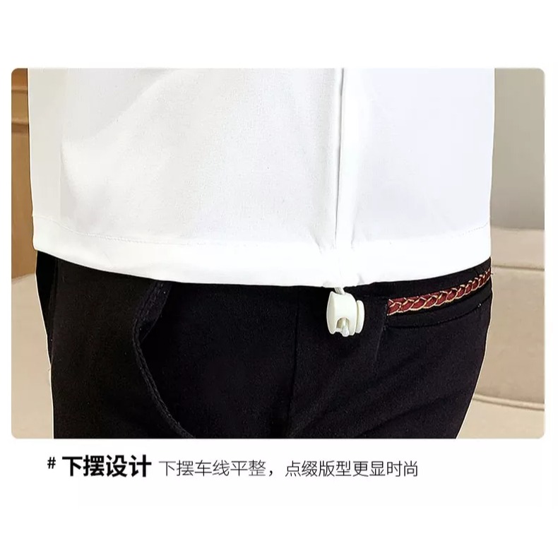 男士短袖襯衫男夏季韓版學生五分潮流t恤7分七分袖bf修身個性衣服-細節圖9