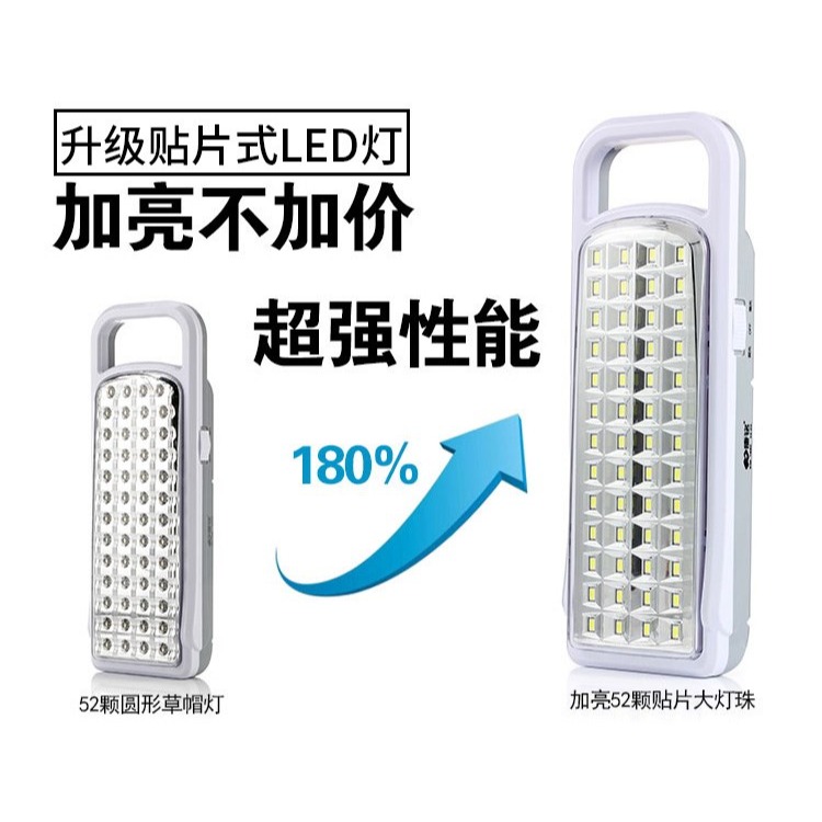 備用蓄電照明可LED池應急燈家用移動充電式多功能停電超亮-細節圖5