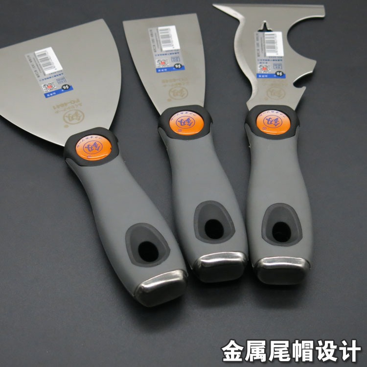 福岡油灰刀鏟墻頂膩子刀防爆塑料柄批灰刀加厚型不銹鋼鏟刀批刀-細節圖2