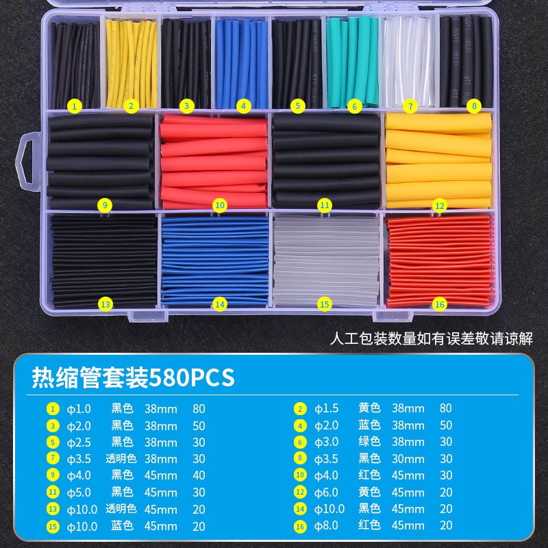 熱縮管絕緣套管軟熱縮套管電線保護套熱縮套數據線充電線修復萬能-細節圖6