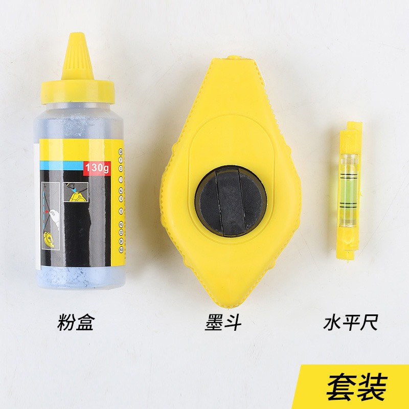 墨斗線專用棉線手搖自動劃線器粉鬥墨汁施工魚絲線尼龍線建築弦線-細節圖7