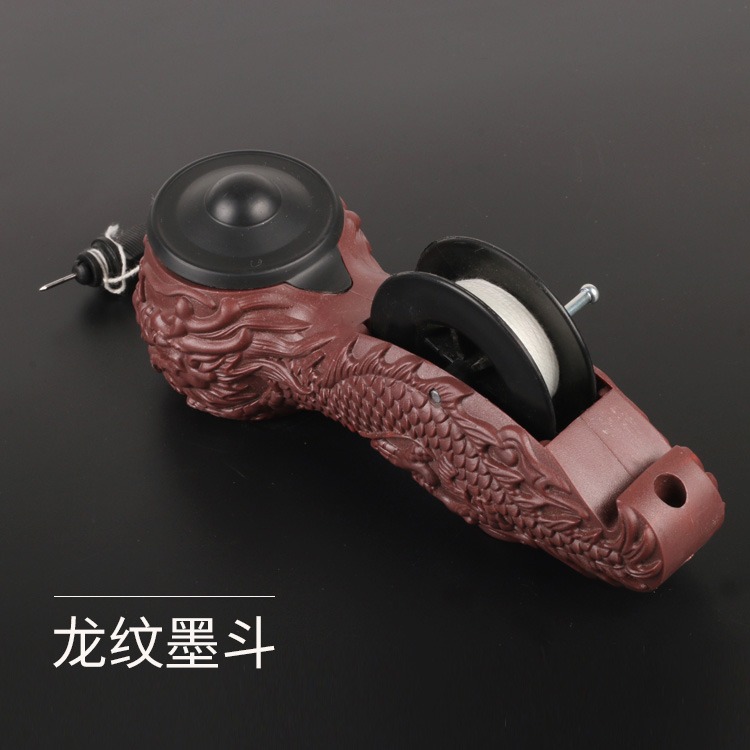 墨斗線專用棉線手搖自動劃線器粉鬥墨汁施工魚絲線尼龍線建築弦線-細節圖8