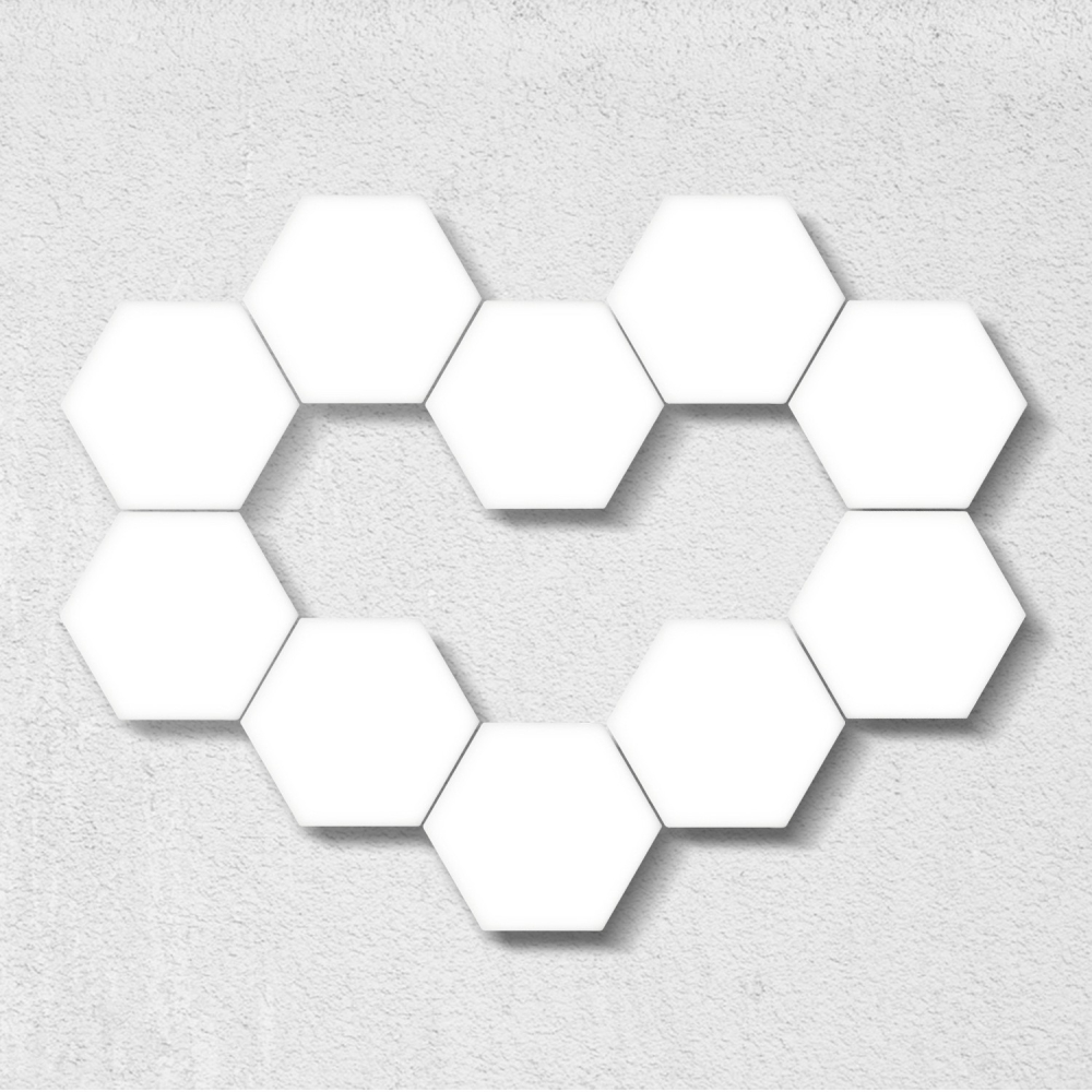 拼接手抖音同即亮感應量子蜂巢墻壁燈模塊化壁燈款網紅六邊形觸摸-細節圖4