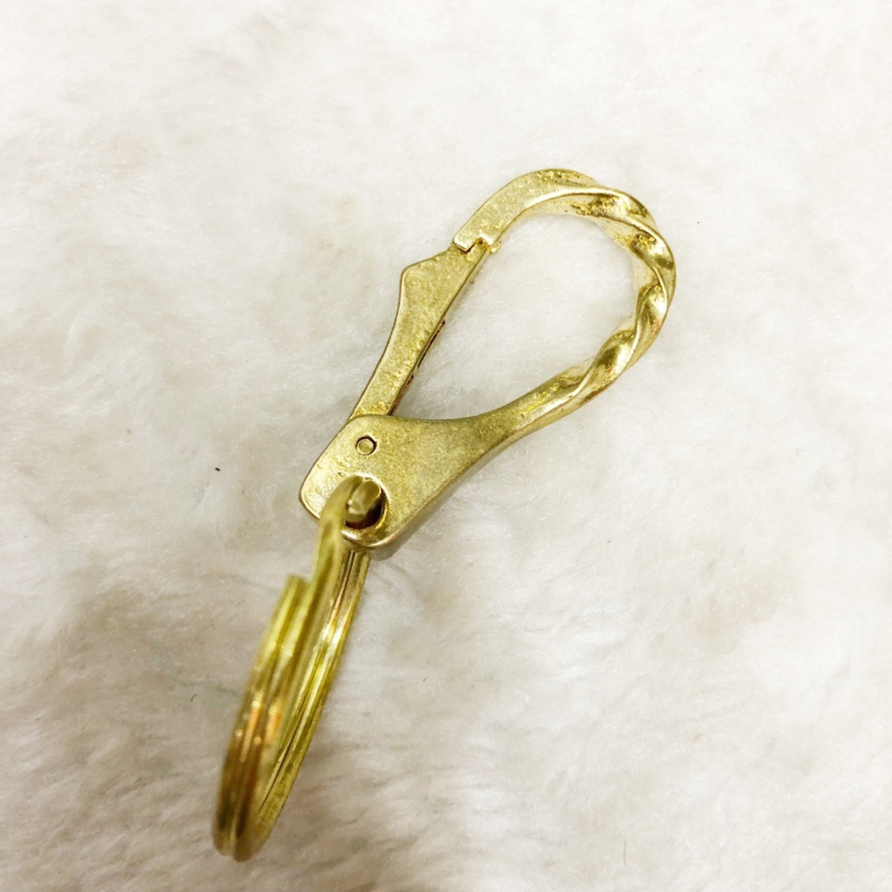 復古創意手工純銅龍頭盤風頭蛇鑰匙扣黃銅蟒蛇皮帶掛扣蟒蛇鑰匙扣-細節圖8