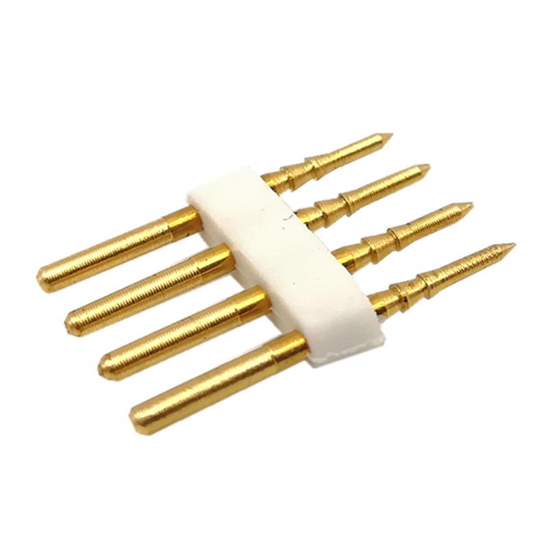 全銅5050連接LED3014插針燈條兩針四燈帶針插針5730接頭220v-細節圖5