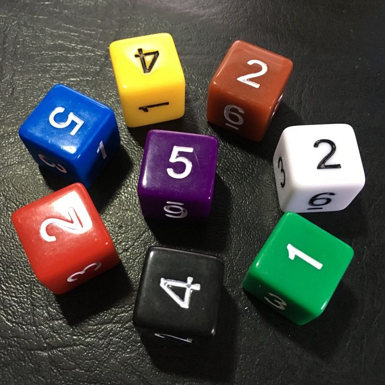 六面數字骰子 6面色子 多面篩子 兒童玩具 兒童教具 多面骰子-細節圖6