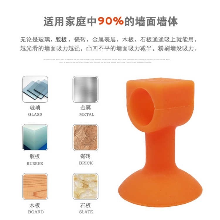 檔硅膠門吸橡膠衛生間墻吸防撞門大號手免打孔吸門門阻門把門碰-細節圖4