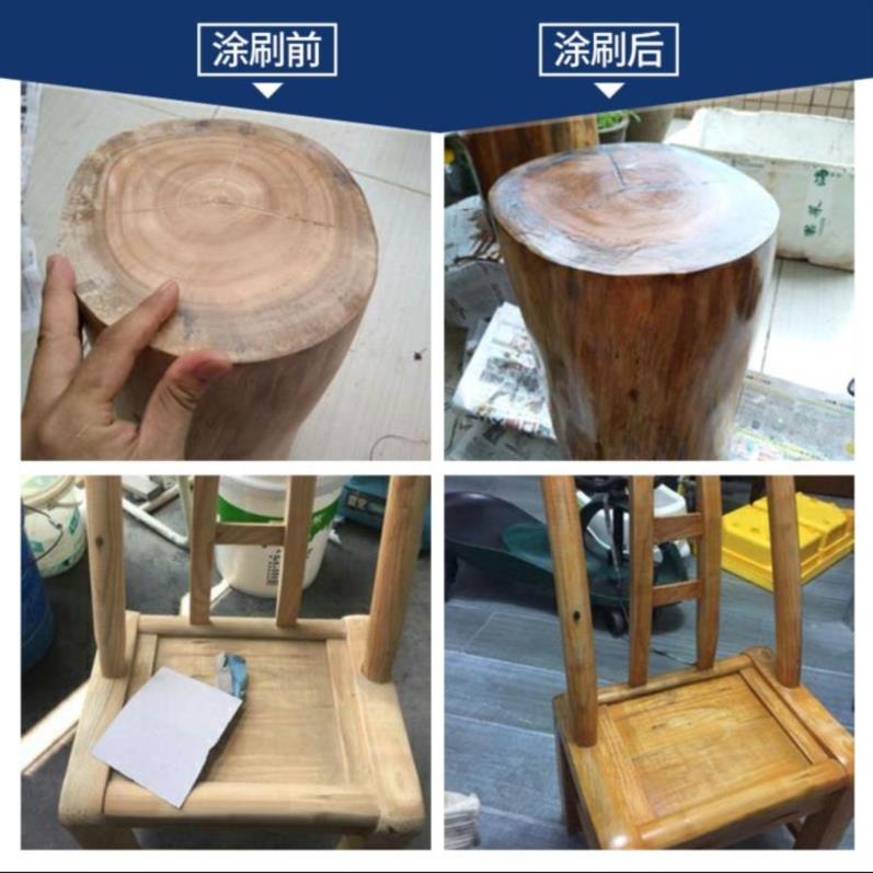 椅子水性實木戶外亮光調色耐磨蠟油防木桌子金屬色漆油柒木門透明-細節圖3
