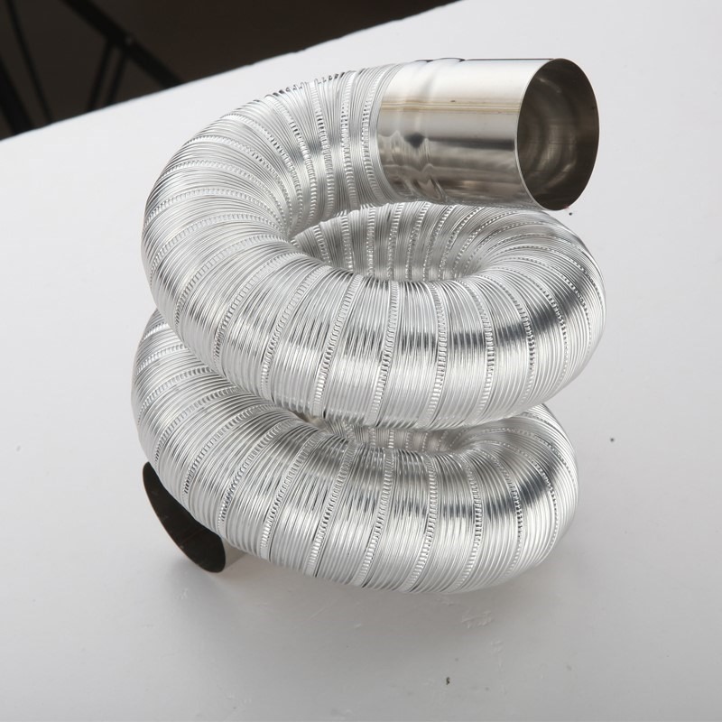 燃氣熱水器排氣不銹鋼強排軟管排56管式煙管熱水鋁箔伸縮器-細節圖3