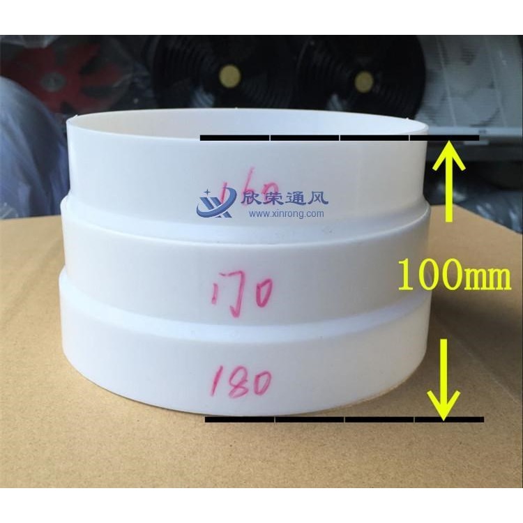 轉接頭風管轉換頭160轉180異徑頭油變徑大小150mm變徑圈排PVC煙機-細節圖2
