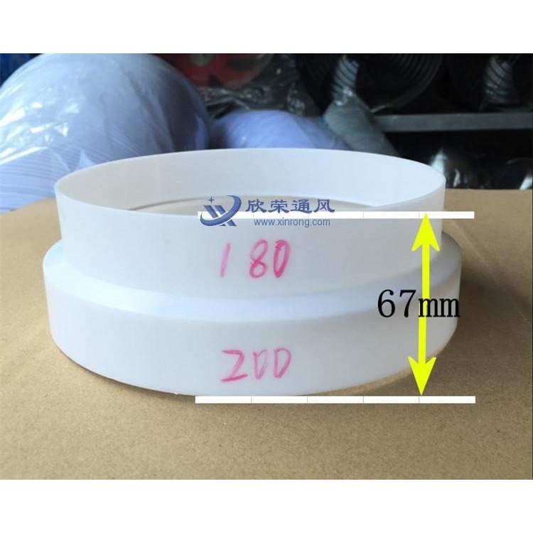 轉接頭風管轉換頭160轉180異徑頭油變徑大小150mm變徑圈排PVC煙機-細節圖3