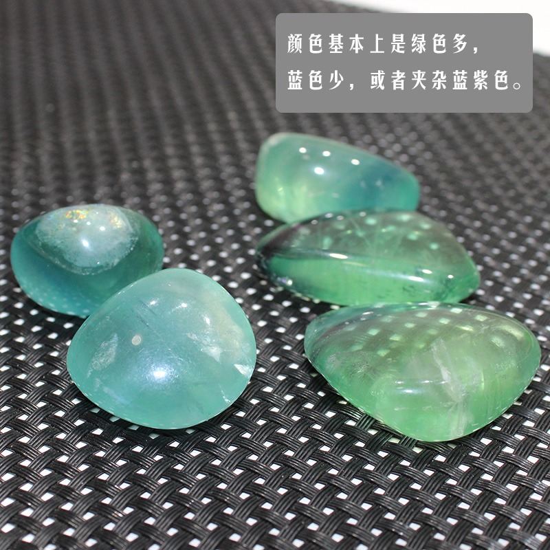 如鴻天然螢石原石擺件礦石頭大顆粒魚缸裝飾造景孩子玩耍-細節圖2