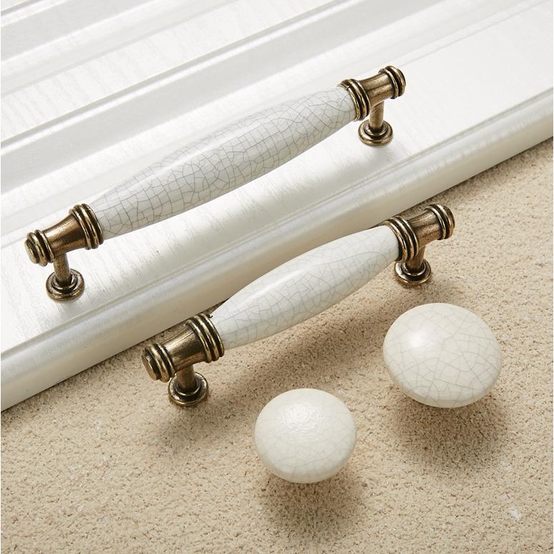 拉手單孔拉手把手仿古拉手陶瓷田園歐式衣櫃櫥櫃美式子小傢俱抽屜-細節圖5