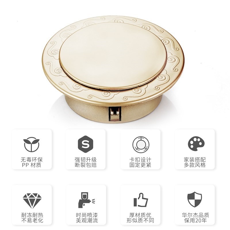 頭堵圈孔空調5063遮醜塞墻/水管75孔蓋孔80/蓋堵裝飾蓋/堵遮擋孔-細節圖2