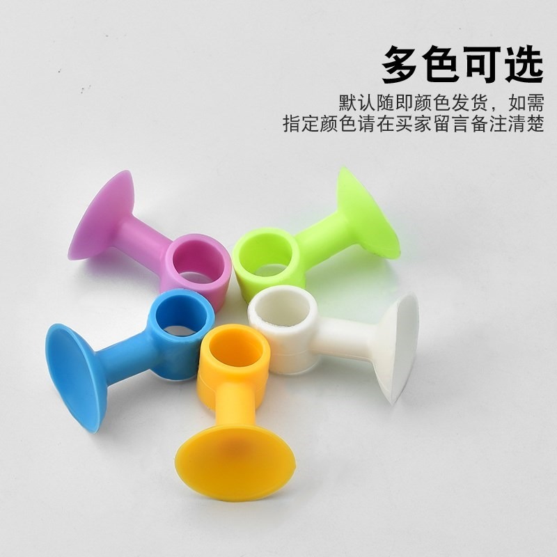 打孔硅膠墻免新款塑料手門把保護套衛生間門吸2018塑膠門碰防撞防-細節圖4