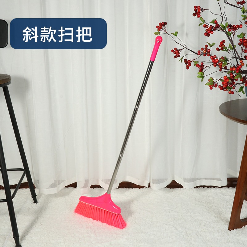 不銹鋼把手塑料幹濕兩用耐用室內外通用小號不粘毛掃水掃毛發掃把-細節圖3
