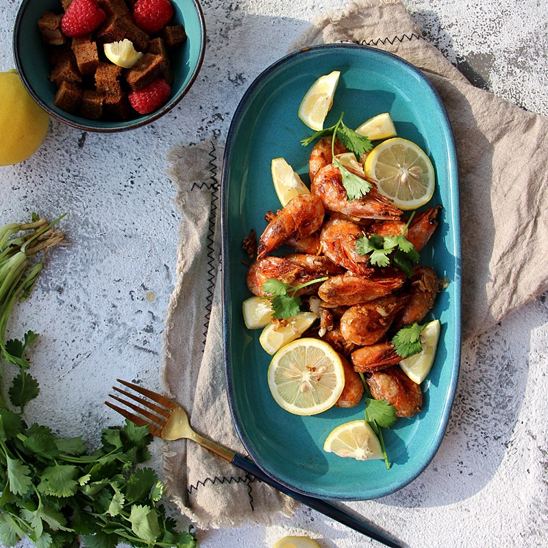 創意粗陶盤沙拉焗飯淺口盤魚盤不規則手工創意長條盤日式料理盤-細節圖2