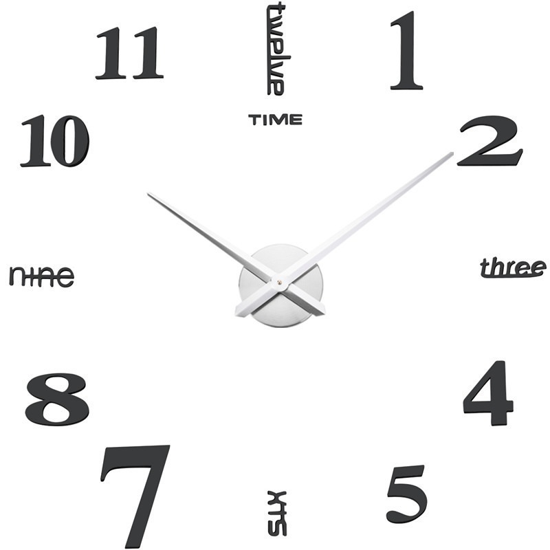 亞馬遜跨境家居客廳創意掛鐘亞克力diy clock鐘歐式墻貼裝飾時鐘-細節圖5