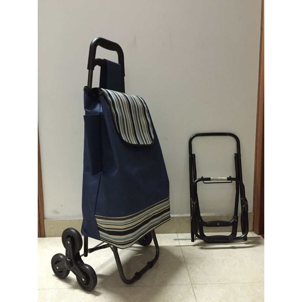 三輪爬樓拉桿車 超市折疊購物車 高品質買菜車購物拉車 可印-細節圖4