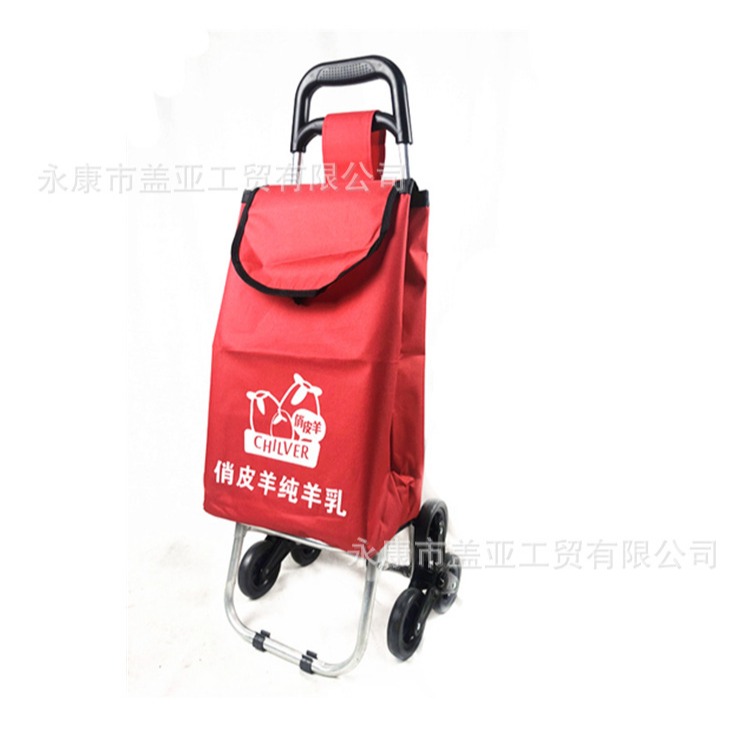 便攜折疊拉桿車 購物車超市手推車禮品 折疊老人爬樓小拉車廣告-細節圖2