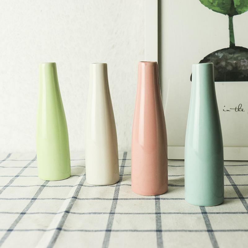 創意家居陶瓷工藝品陶瓷花瓶辦公桌精品花瓶擺件家居裝飾花瓶-細節圖2
